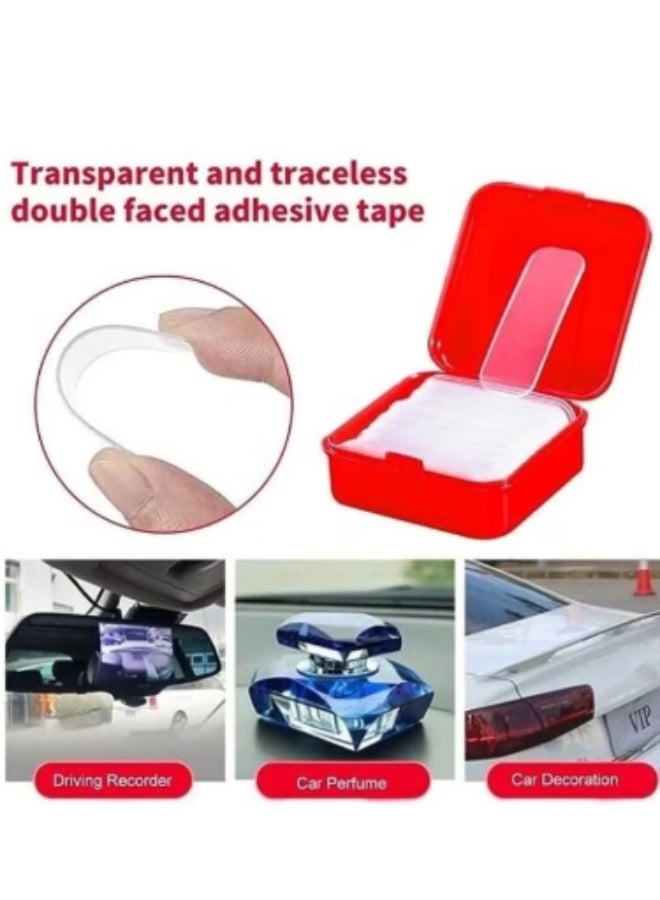 دابل فيس مزدوج الوجه لتثبيت الطرح و مقاومة للماء والحرارة – 60 قطعة عملية توفر لكِ حلاً سريعًا لتثبيت أي شيء بسهولة وثبات طويل المدي متعدد الاستخدام لجميع الاغراض - Image 4